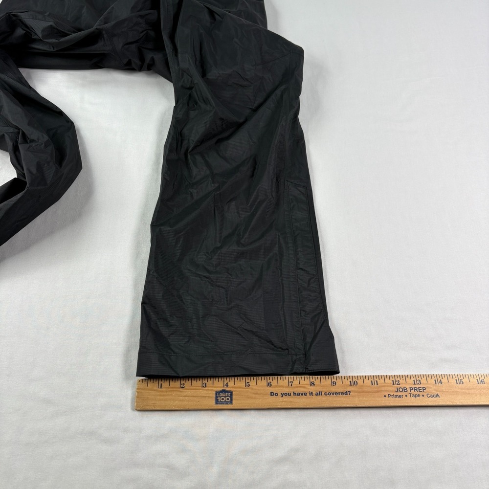 REI Rain Pants Mens Small Black Ranier Water Resistant Stretch Ripstop Outdoor - Picture 11 of 13